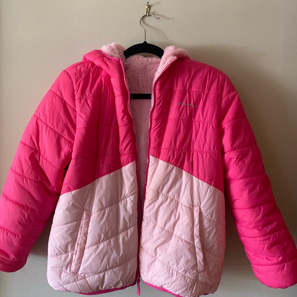 Eddie Bauer Girls Pink Puffer Jacket